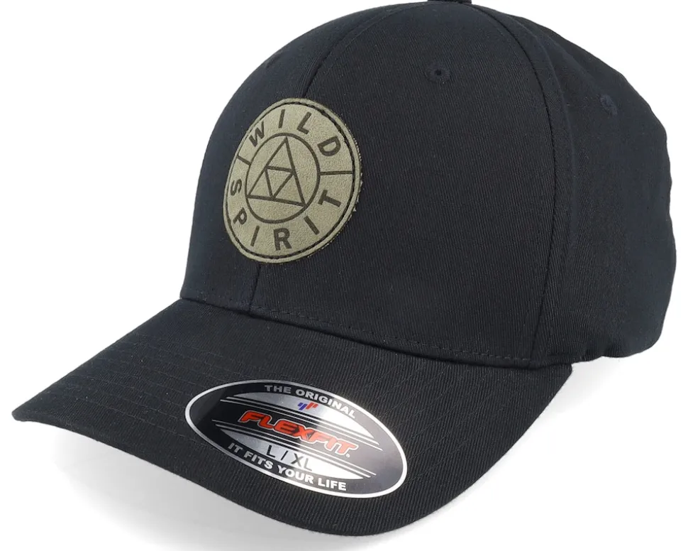 Logo Basic Mountain Olive Flexfit Wooly Combed - Wild Spirit