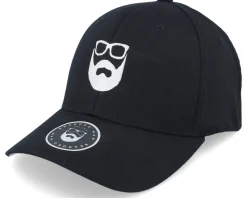 Logo Black Flexfit - Bearded Man