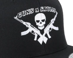 Logo Black Snapback - GUNS n SKULLS