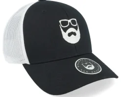 Logo Black/White Trucker - Bearded Man