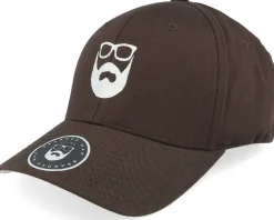 Logo Brown/White Flexfit - Bearded Man