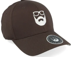 Logo Brown/White Flexfit - Bearded Man