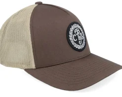 Logo Cap Brown/Khaki A-Frame Trucker - CTH Ericson