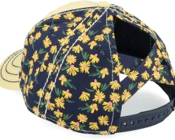 Logo Cap Ponytail Black/Yellow Adjustable - John Deere