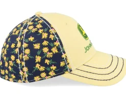 Logo Cap Ponytail Black/Yellow Adjustable - John Deere