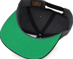 Logo Charcoal/Black Snapback - Bearded Man