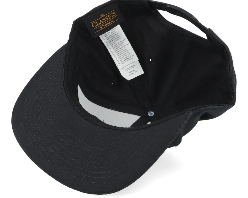 Logo Crown Black Snapback - Bearded Man