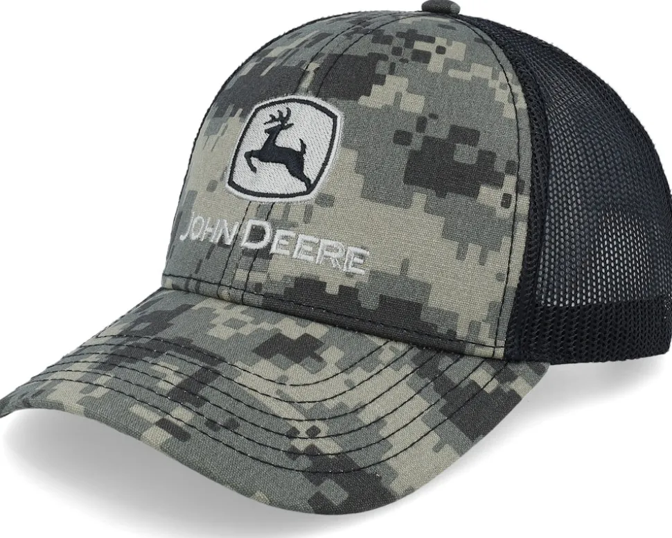 Logo Digital Camo/Black Trucker - John Deere
