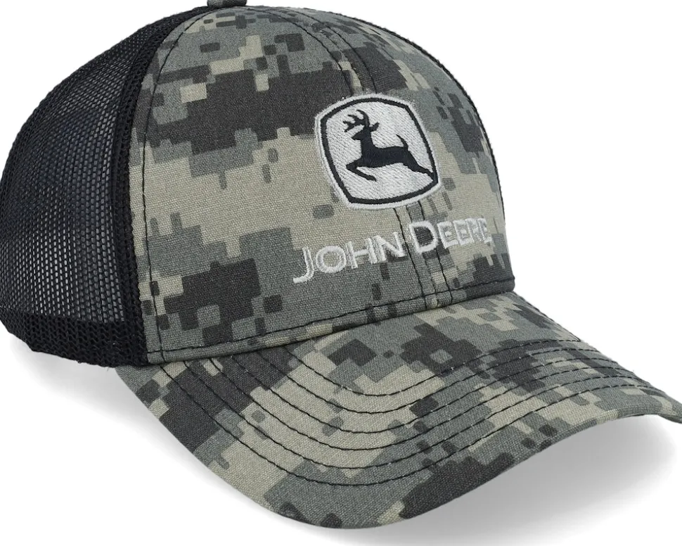 Logo Digital Camo/Black Trucker - John Deere