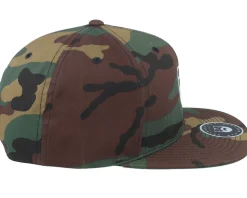 Logo Green Camo Snapback - Bearded Man