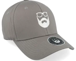 Logo Grey/White Flexfit - Bearded Man