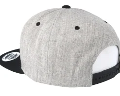 Logo Heather Grey/Black Snapback - Tattoo Collective
