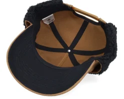 Logo Khaki/Navy Golfer Caramel/Black Earflap - Bearded Man