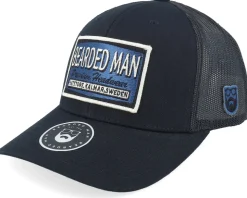 Logo Off White/Blue Black Trucker - Bearded Man
