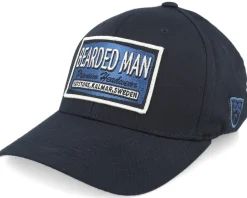 Logo Off White/Blue Black Flexfit - Bearded Man