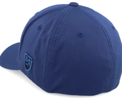 Logo Off White/Blue Navy Flexfit - Bearded Man