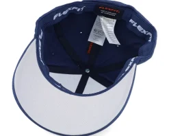 Logo Off White/Blue Navy Flexfit - Bearded Man