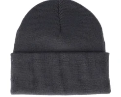 Logo Patch Graphite Grey Beanie - Bearded Man