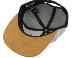 Logo Patch Grey/Suede Snapback - Bearded Man