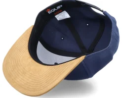 Logo Patch Navy/Suede Snapback - Bearded Man