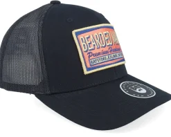 Logo Patch Red/Blue Black Trucker - Bearded Man