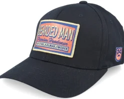 Logo Patch Red/Blue Black Flexfit - Bearded Man