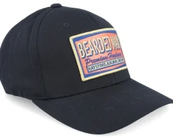 Logo Patch Red/Blue Black Flexfit - Bearded Man