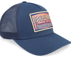 Logo Patch Red/Blue Navy A-frame Trucker - Bearded Man