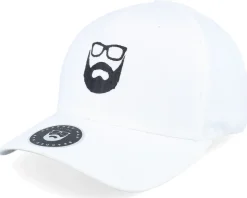 Logo White Flexfit - Bearded Man