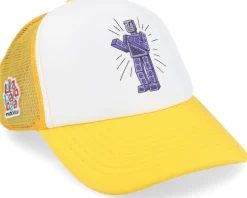 Lollapalooza Stockholm Robo Dance Foam Yellow/white Trucker - Hatstore