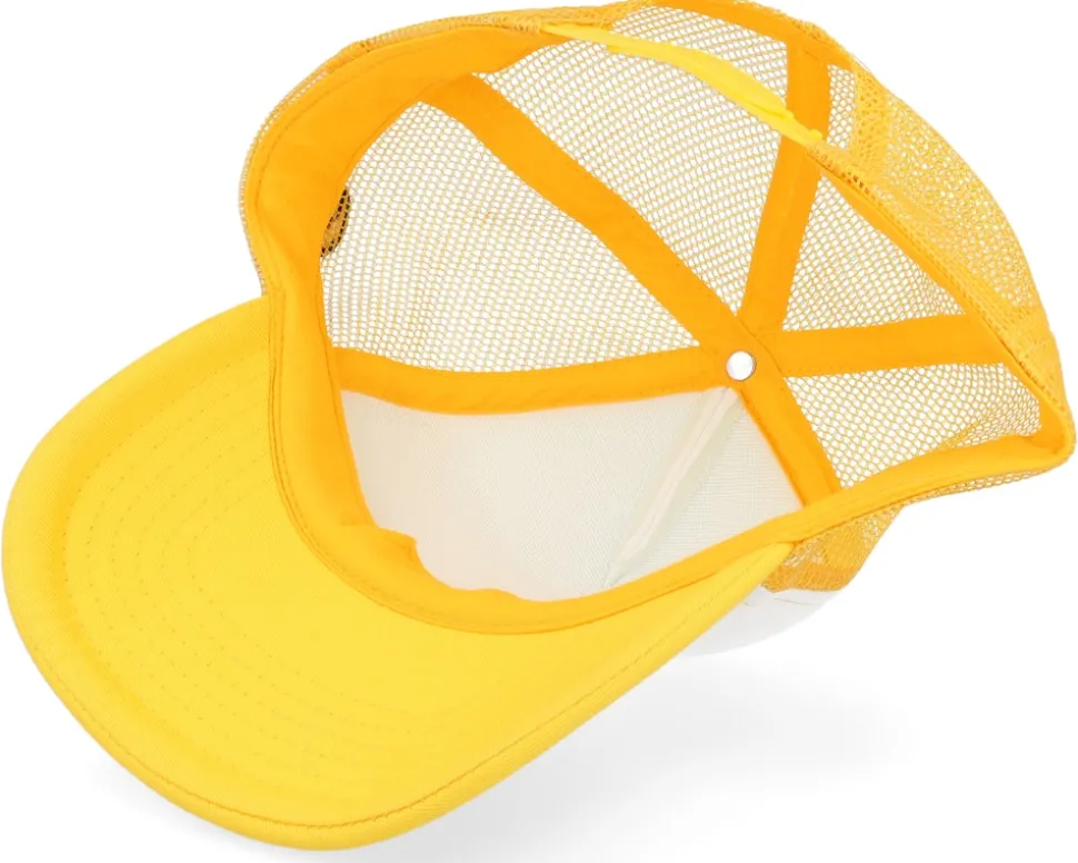 Lollapalooza Stockholm Robo Dance Foam Yellow/white Trucker - Hatstore