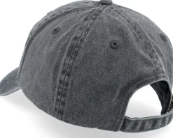 London England Washed Black Dad Cap - Iconic