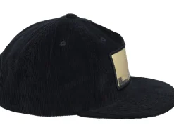 London Gold Patch Black Cord A-frame Trucker - Iconic