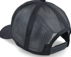 London Gold Patch Velvet Black A-Frame Trucker - Calza Pennello