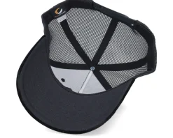 London Gold Patch Velvet Black A-Frame Trucker - Calza Pennello