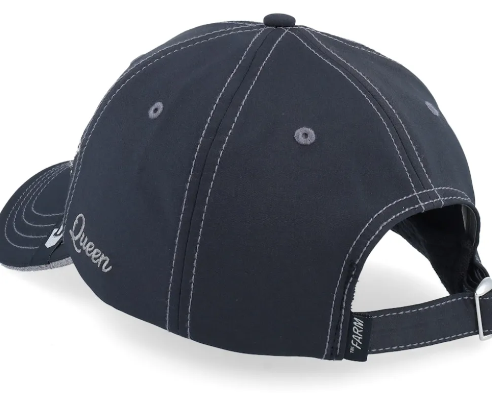 Long Live The Queen Track Caps Black Dad Cap - Goorin Bros.