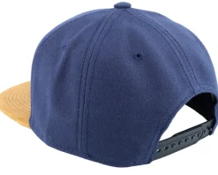 Longboat Shield Patch Navy/suede Snapback - Vikings