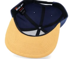 Longboat Shield Patch Navy/suede Snapback - Vikings