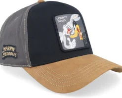 Looney Tunes Bugs & Daffy Grey/Black/Brown A-Frame Trucker - Capslab