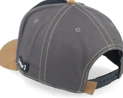 Looney Tunes Bugs & Daffy Grey/Black/Brown A-Frame Trucker - Capslab