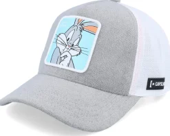 Looney Tunes Bugs Bunny 4 White/Grey Trucker - Capslab
