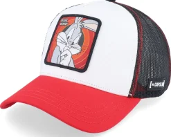 Looney Tunes Bugs Bunny Black/White/Red A-Frame Trucker - Capslab