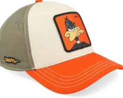 Looney Tunes Daffy Duck Grey/Beige/Red A-Frame Trucker - Capslab