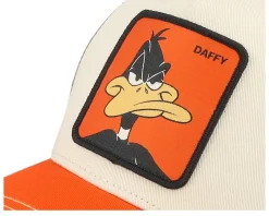 Looney Tunes Daffy Duck Grey/Beige/Red A-Frame Trucker - Capslab