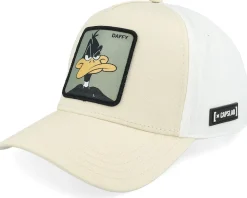 Looney Tunes Daffy Duck Grey/Beige/Red A-Frame Trucker - Capslab