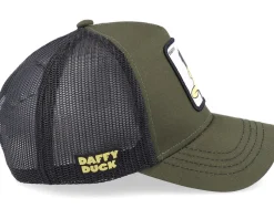 Looney Tunes Daffy Duck Olive/Olive/Black Trucker - Capslab