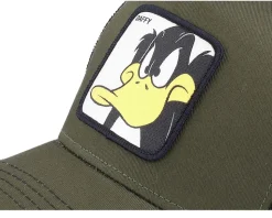 Looney Tunes Daffy Duck Olive/Olive/Black Trucker - Capslab