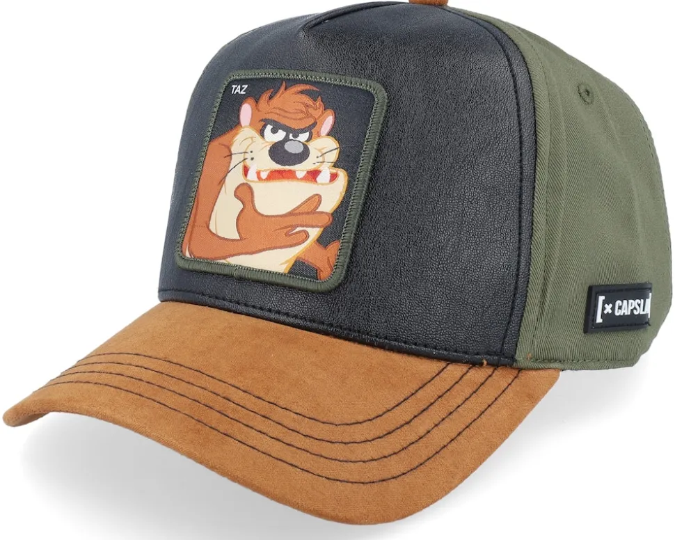 Looney Tunes Taz Dark Green/Black/Brown Premium A-Frame Adjustable - Capslab