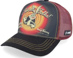 Looney Tunes Thats All Folks! Black/Maroon Trucker - Capslab