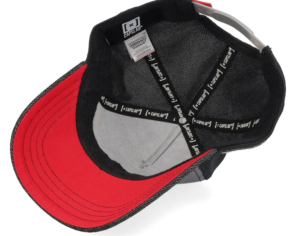 Looney Tunes Vintage Bugs Bunny Black/Grey Premium A-Frame Trucker - Capslab